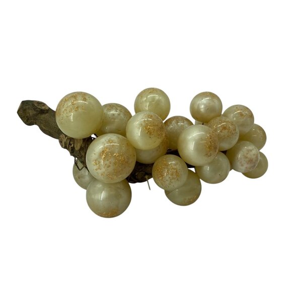 VTG 60’s MCM Extra Large Purple & Clear & White Lucite Acrylic Grapes 3 Clusters - Picture 7 of 15